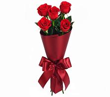 Букет 5 Красных роз Эдлесс Лав в Рахманово