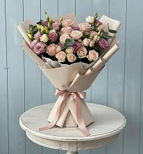 Букет цветов из:  Розы и Лизиантусы #REPLACE_PRED# Рахманово