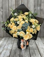 Букет цветов из:  Розы и Лизиантусы в Рахманово