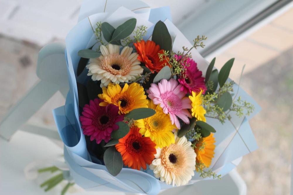 Букет цветов из: Герберы в Рахманово