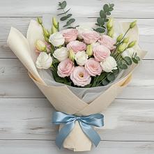 Букет цветов из:  Лизиантусы в Рахманово