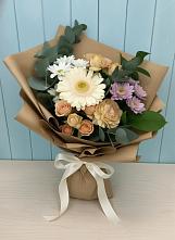 Букет цветов из:  Герберы и Хризантемы в Рахманово
