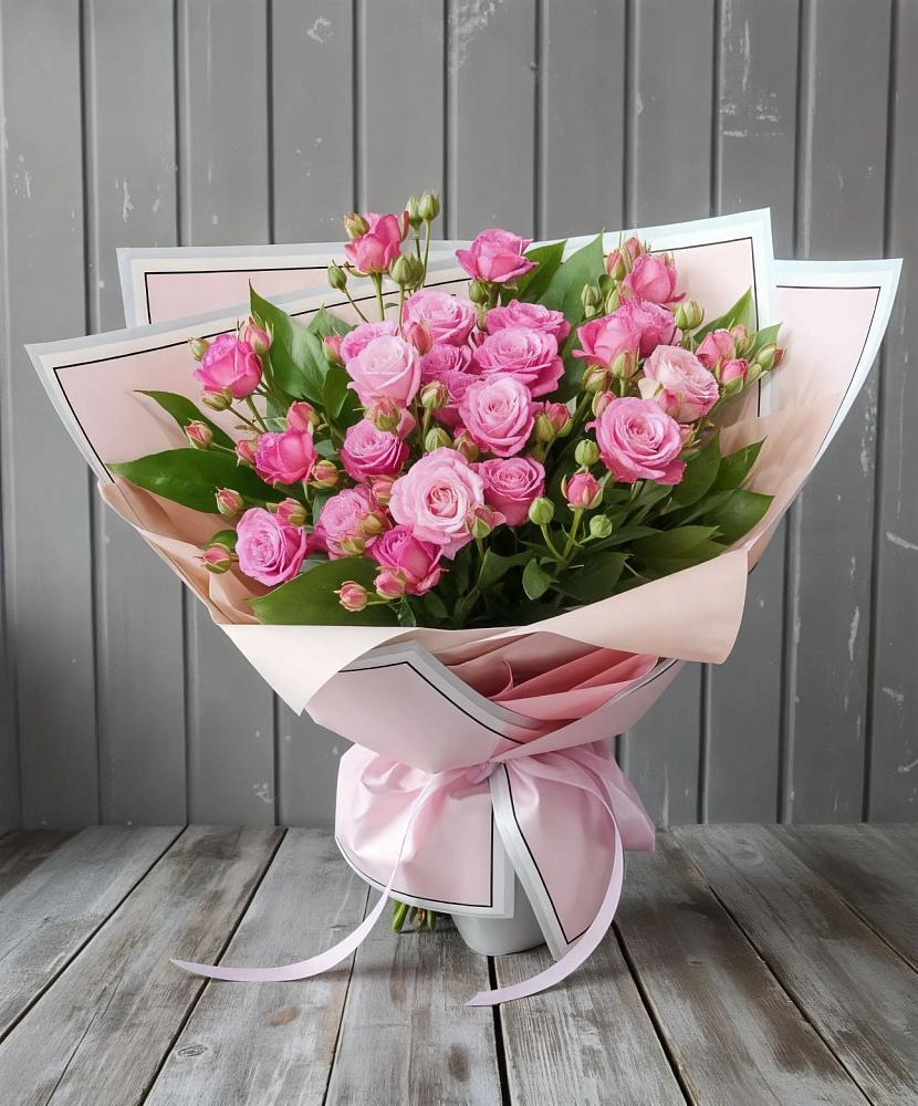 Букет Розовый кустик в Рахманово