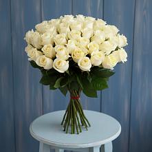 Букет 51 Белая роза Эдлесс Лав в Рахманово
