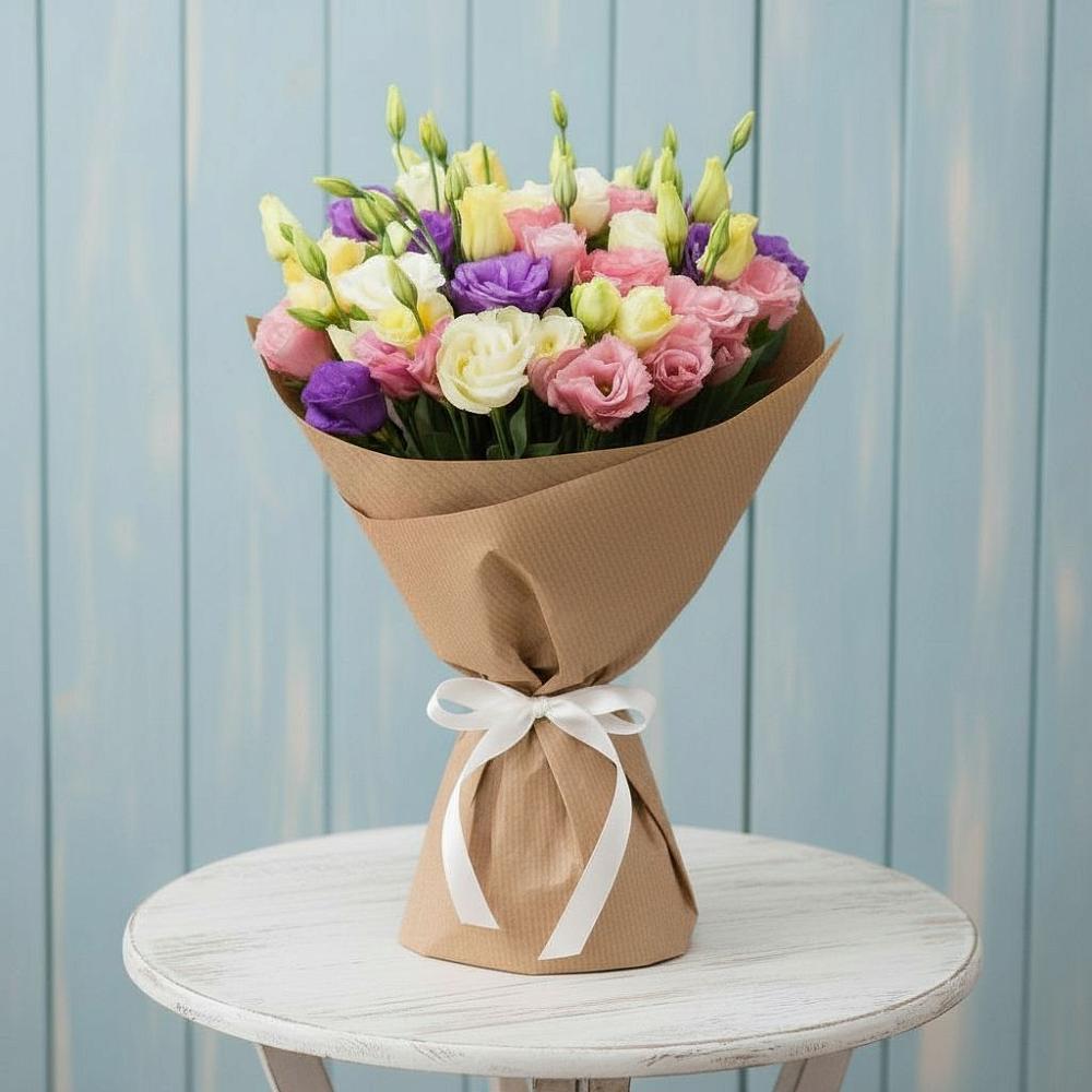 Букет цветов из: Лизиантусы в Рахманово