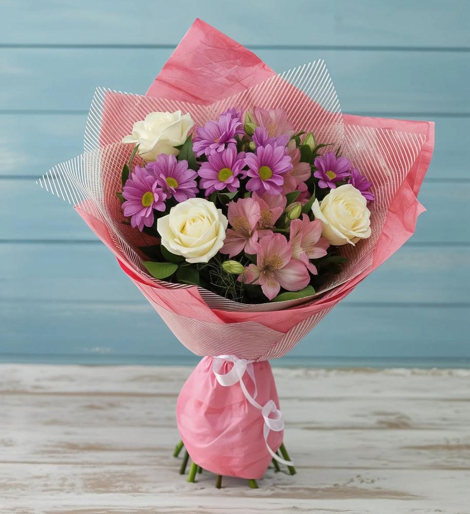 Букет цветов из: Герберы в Рахманово