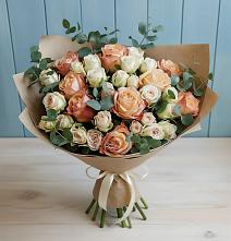Букет цветов из:  Альстромерии и Розы #REPLACE_PRED# Рахманово
