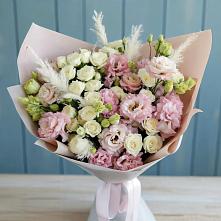 Букет цветов из:  Альстромерии и Розы в Рахманово