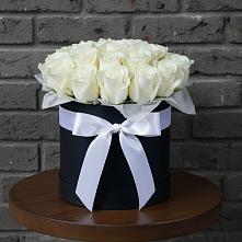 Цветочная композиция из Розы в шляпной коробке #REPLACE_PRED# Рахманово